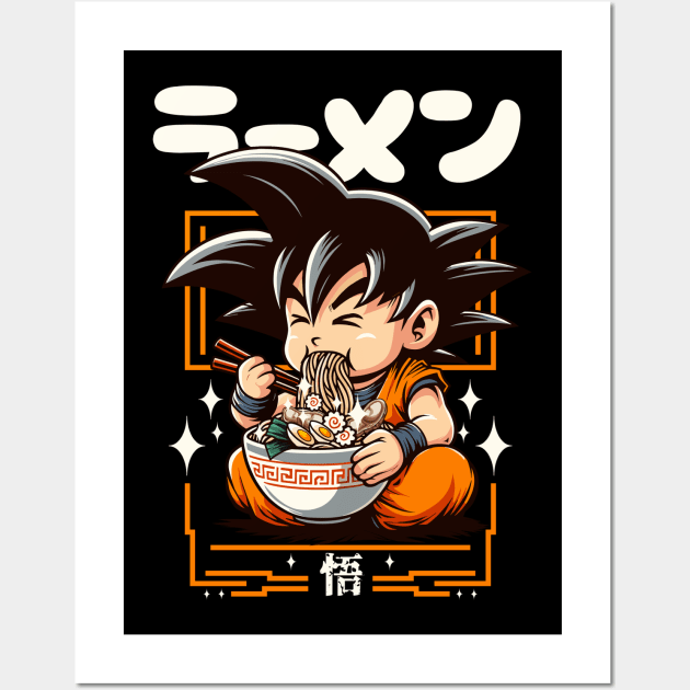 Saiyan Ramen Wall Art by mysticpotlot